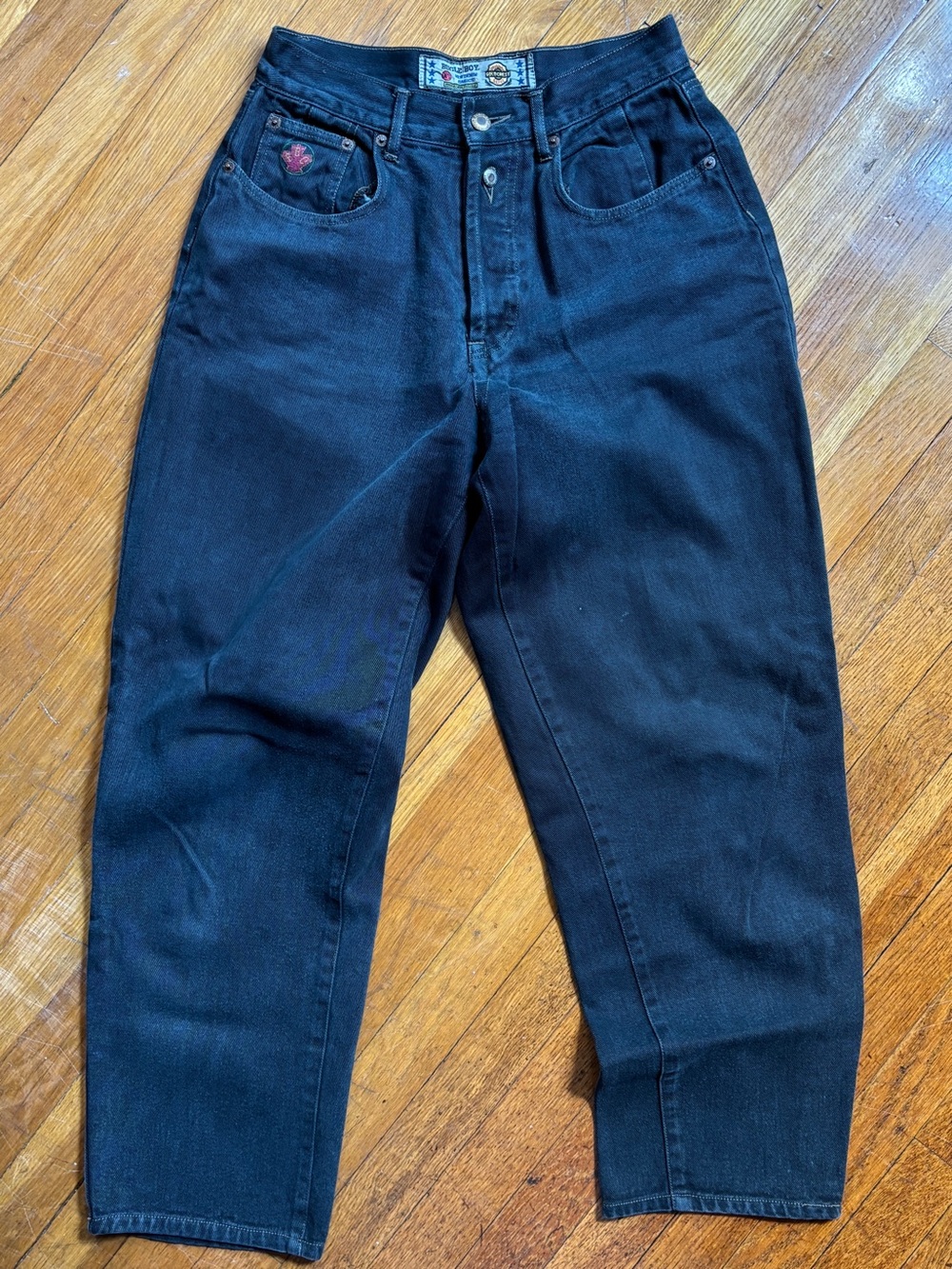 Vintage Bugle Boy High-Rise Black Womens Jeans